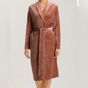 Robe Dusty Rose Velvet Women's Size L